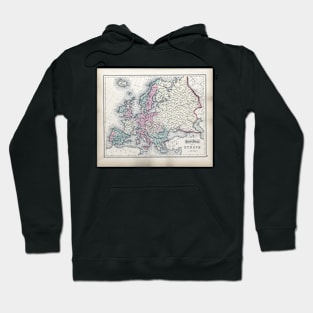 Vintage Map of Europe Hoodie